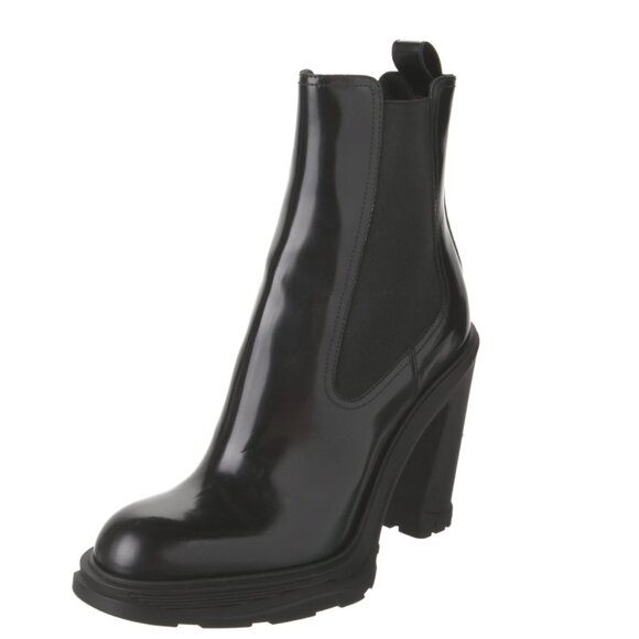 Alexander McQueen Leather Chelsea Boots Women's Size: 10 | US10, IT40 - Picture 2 of 2